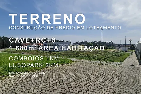 Land for sale in Santa Maria da Feira, Portugal — €375,000