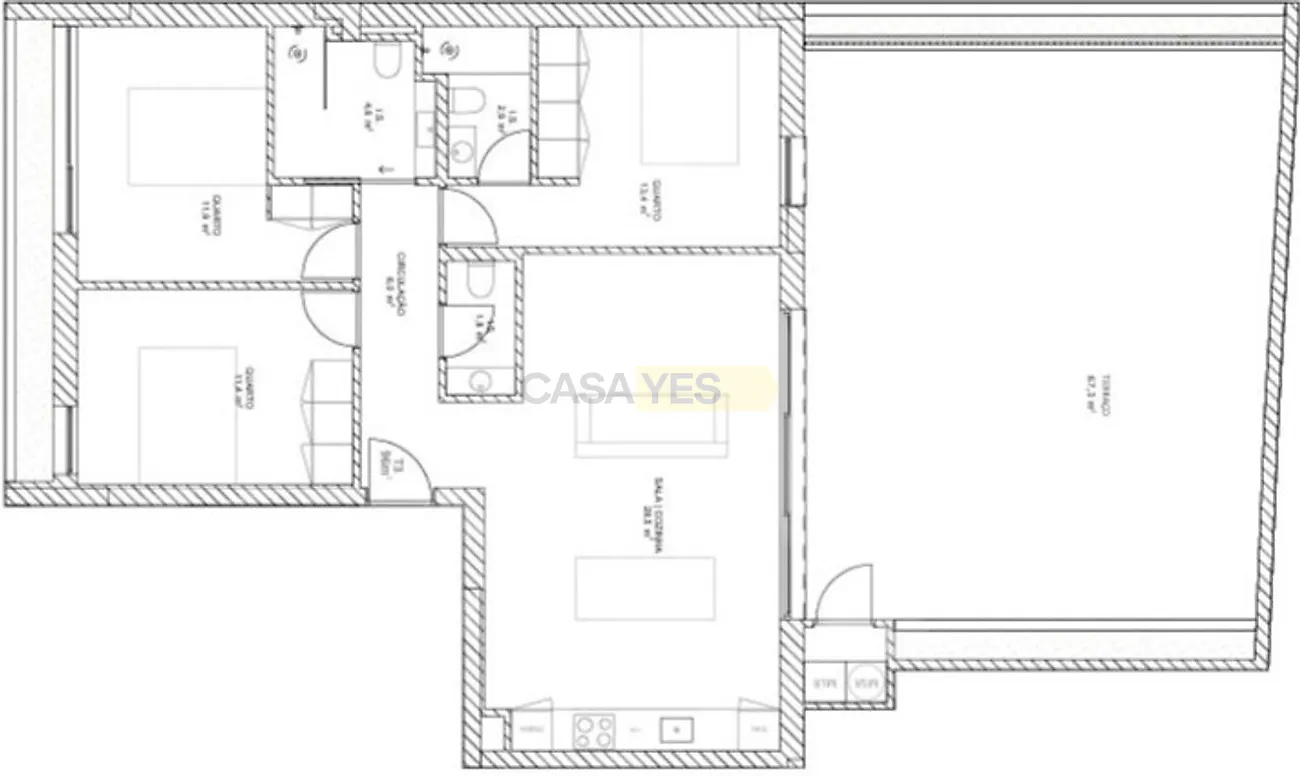 Apartamento T3 à venda em São Bernardo, Aveiro — foto 8