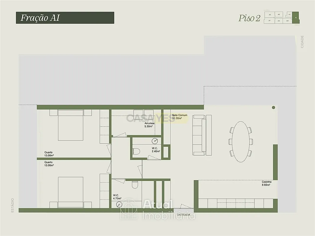 Apartamento T2 à venda em Caldas de Vizela (São Miguel e São João), Vizela — foto 20