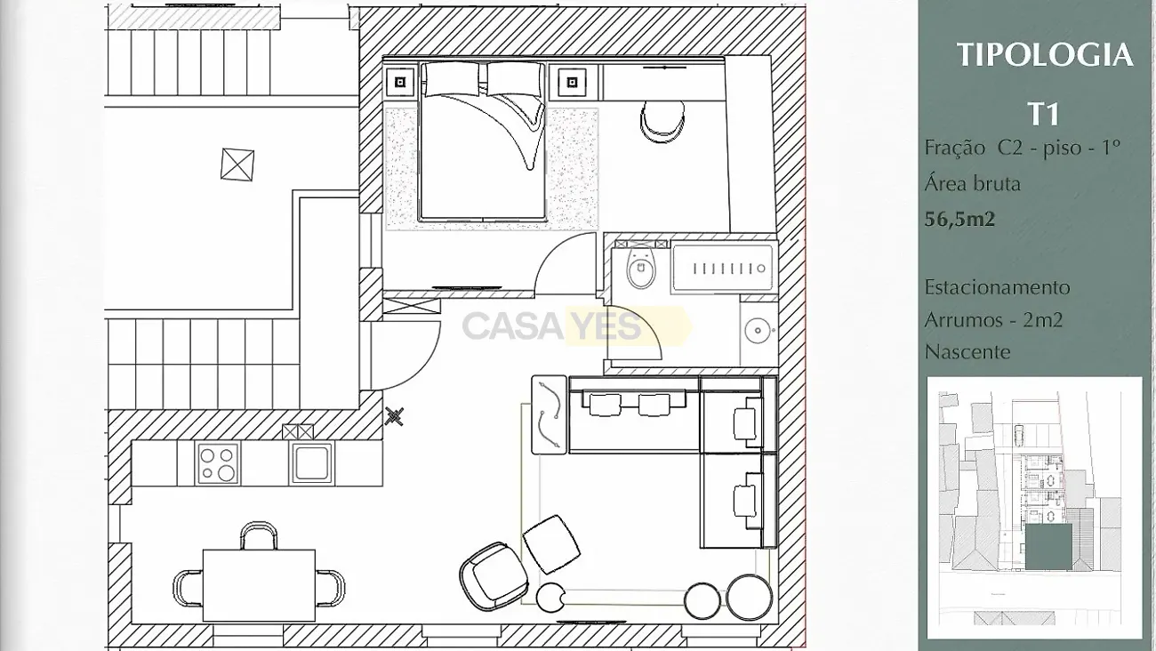 Apartamento T1 à venda em Custóias, Leça do Balio e Guifões, Matosinhos — foto 13
