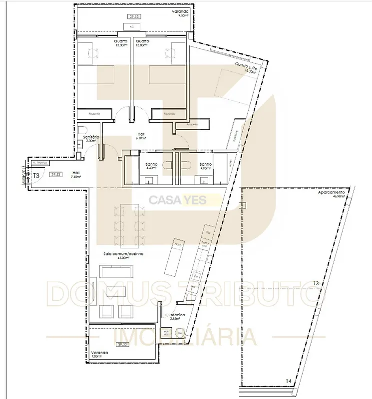 Apartamento T3 à venda em Gulpilhares e Valadares, Vila Nova de Gaia — foto 15