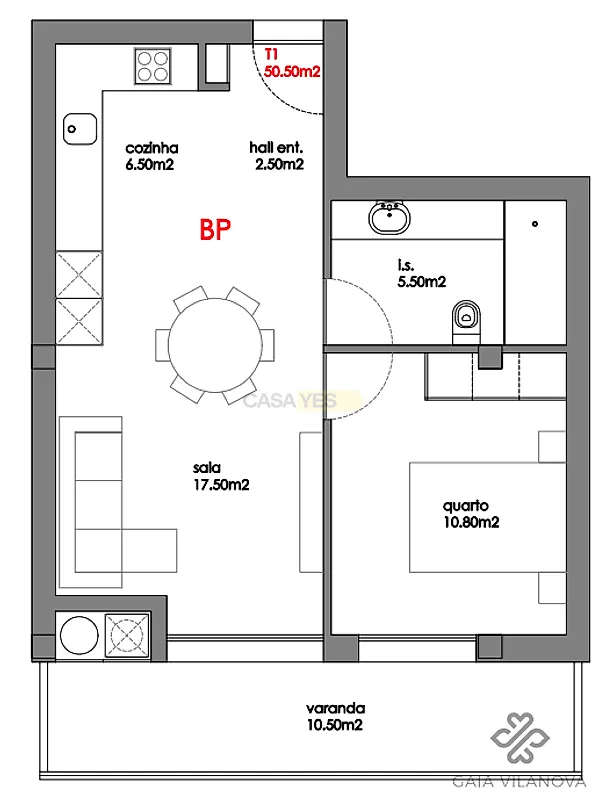 Apartamento T1 à venda em Gulpilhares e Valadares, Vila Nova de Gaia — foto 16