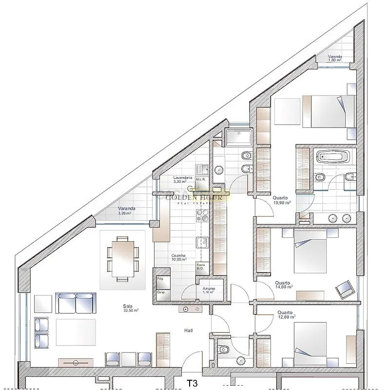 Apartamento T3 à venda em Mafamude e Vilar do Paraíso, Vila Nova de Gaia — foto 24