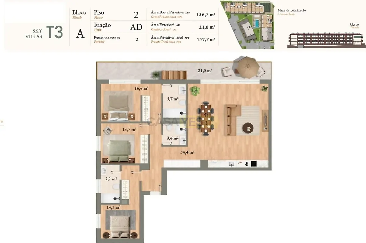 Apartamento T3 à venda em Luz de Tavira e Santo Estêvão, Tavira — foto 22