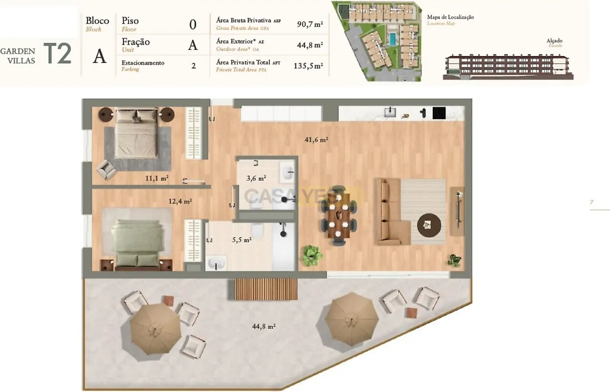 Apartamento T2 à venda em Luz de Tavira e Santo Estêvão, Tavira — foto 22