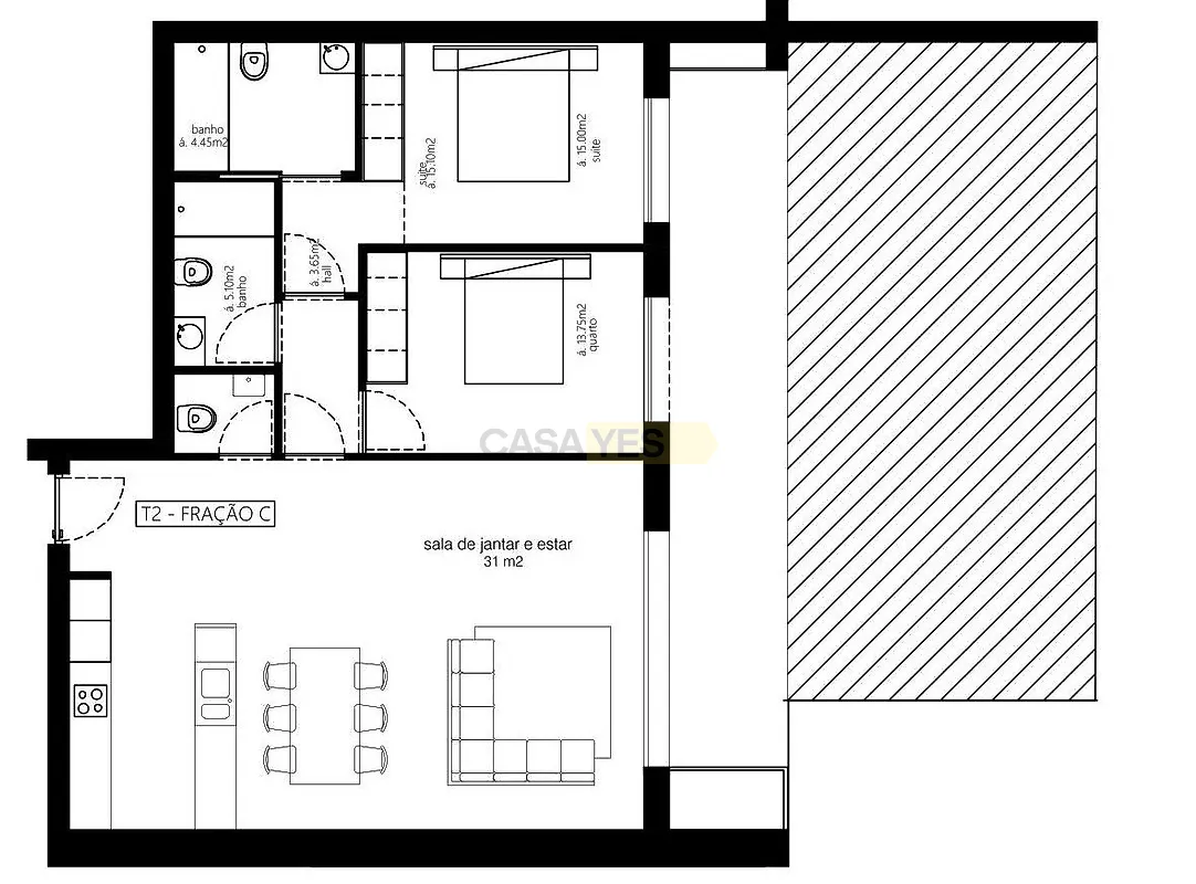 Apartamento T2 à venda em Cervães, Vila Verde — foto 2