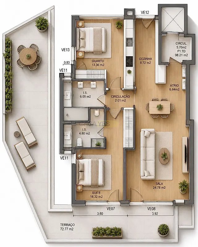 Apartamento T2 à venda em Assafarge e Antanhol, Coimbra — foto 2