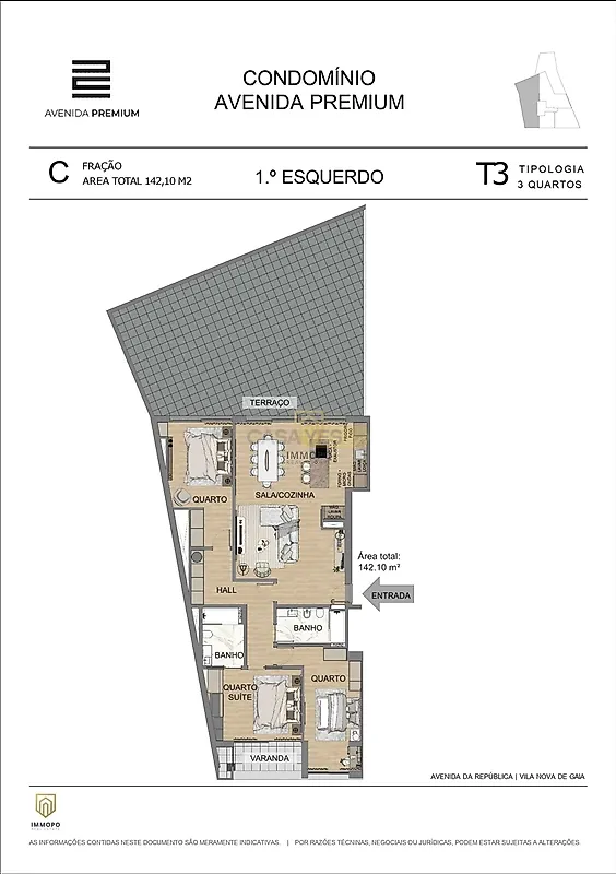 Apartamento T3 à venda em Mafamude e Vilar do Paraíso, Vila Nova de Gaia — foto 23