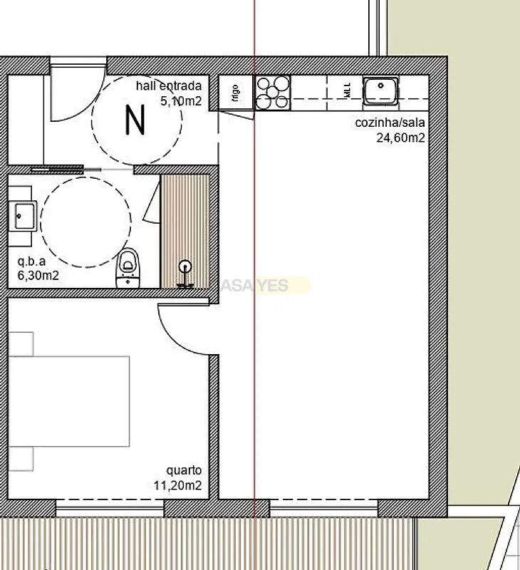 Apartamento T1 à venda em São João de Ver, Santa Maria da Feira — foto 3