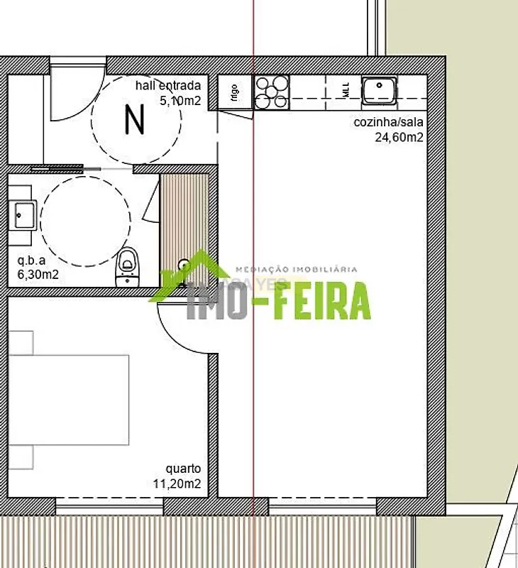 Apartamento T1 à venda em São João de Ver, Santa Maria da Feira — foto 17