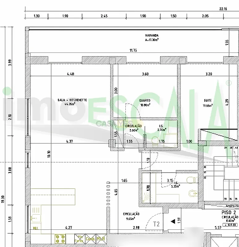 Apartamento T2 à venda em Santarém (Marvila), Santa Iria da Ribeira de Santarém, Santarém (São Salvador) e Santarém (São Nicolau), Santarém — foto 23