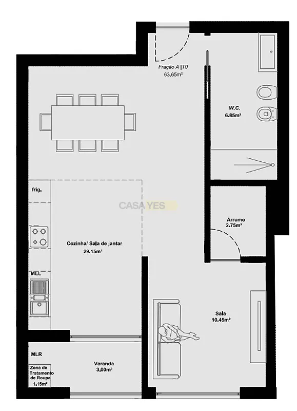 Apartamento T0 à venda em Gafanha da Nazaré, Ílhavo — foto 5