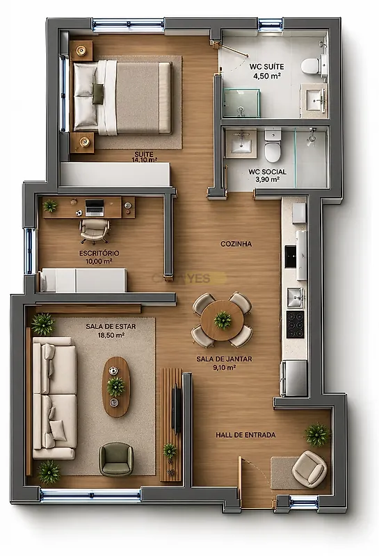Apartamento T1 à venda em Baltar, Paredes — foto 2