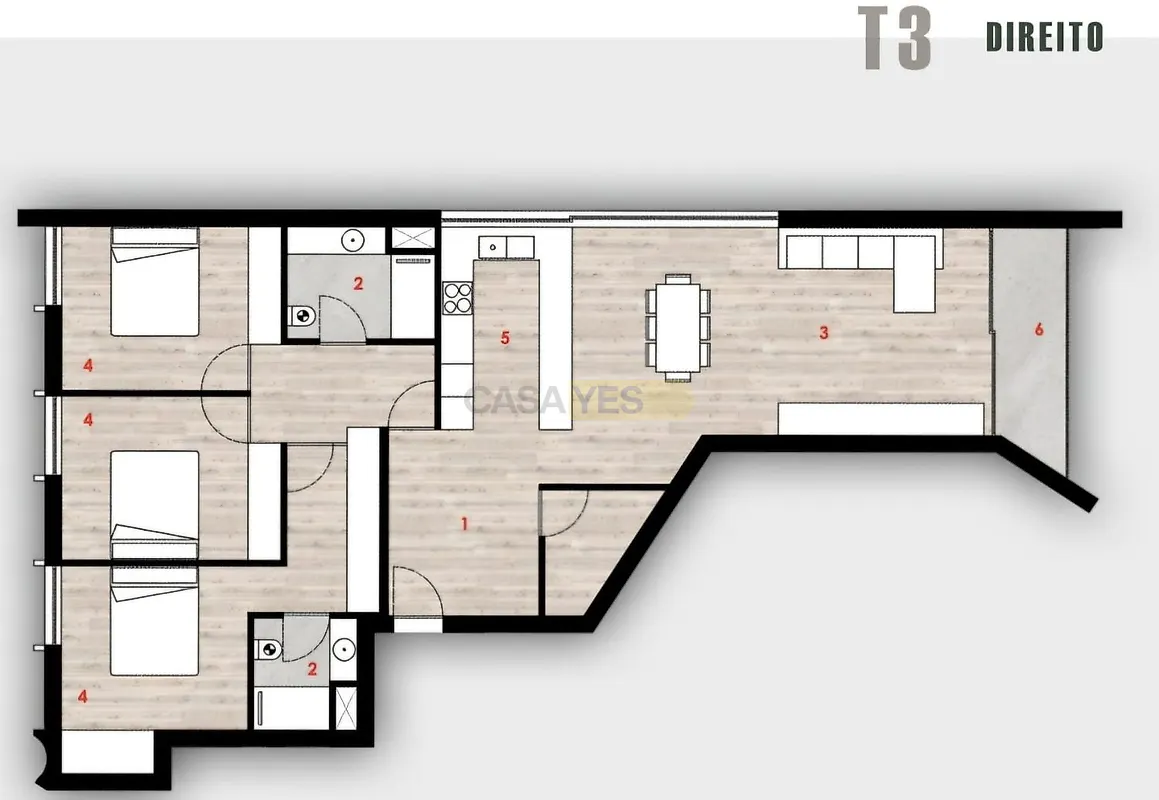 Apartamento T3 à venda em Ferreiros, Prozelo e Besteiros, Amares — foto 2