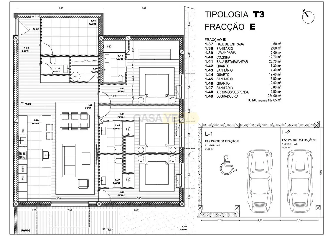 Apartamento T1 à venda em Pousa, Barcelos — foto 10