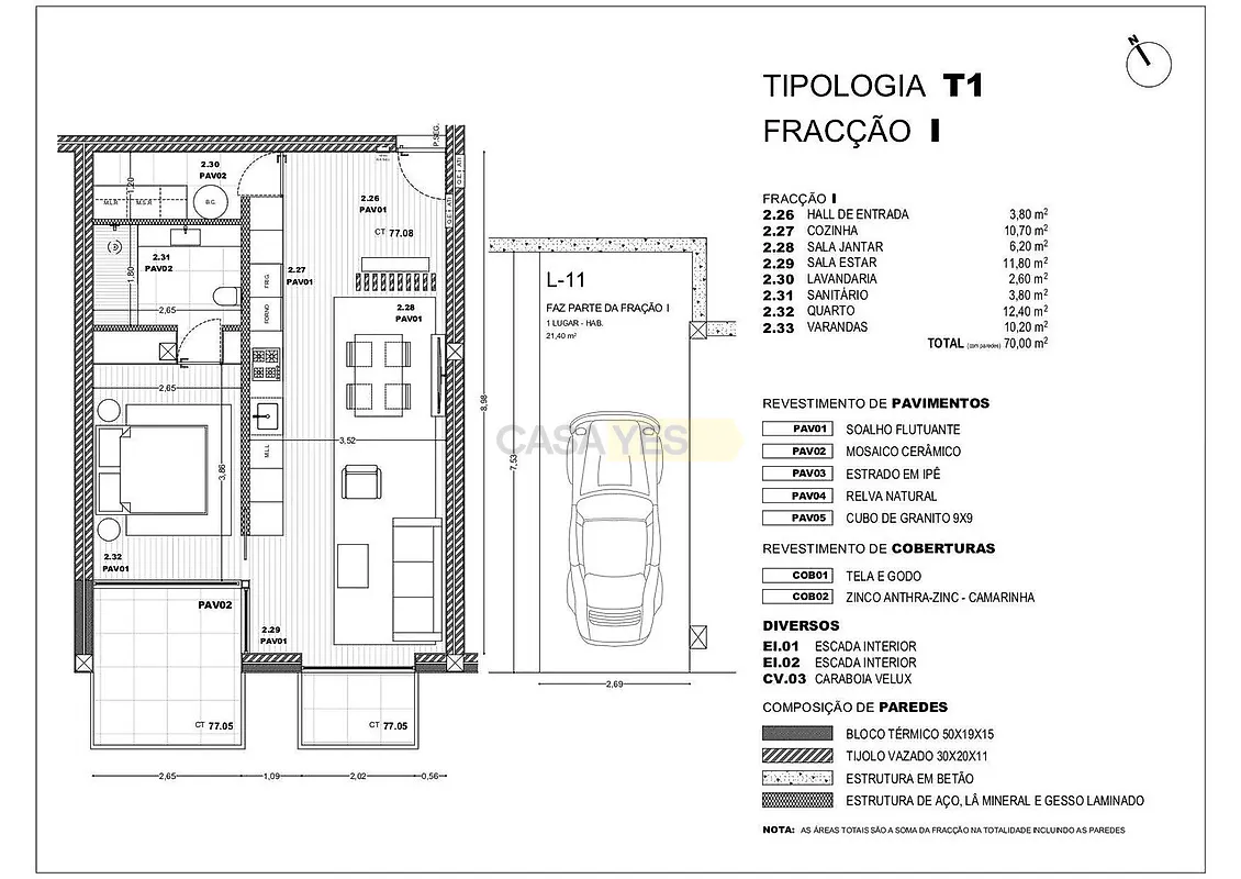 Apartamento T1 à venda em Pousa, Barcelos — foto 12