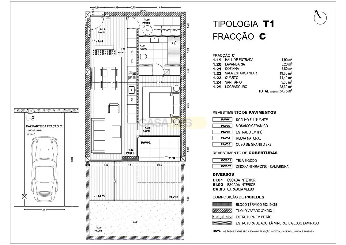 Apartamento T1 à venda em Pousa, Barcelos — foto 8
