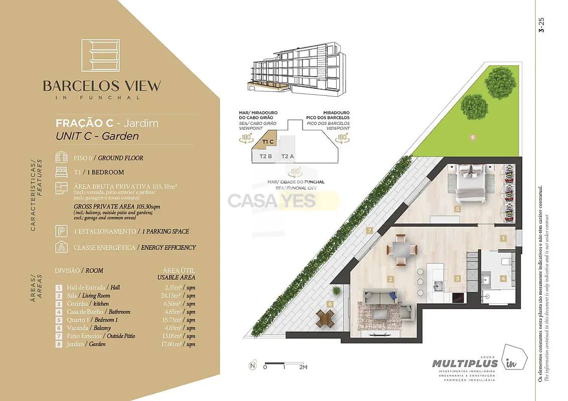 Apartamento T1 à venda em Santo António, Funchal — foto 4