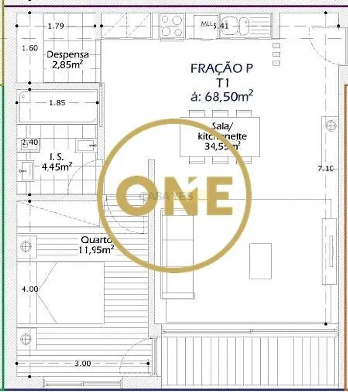 Apartamento T1 à venda em Vila Nova de Famalicão e Calendário, Vila Nova de Famalicão — foto 2