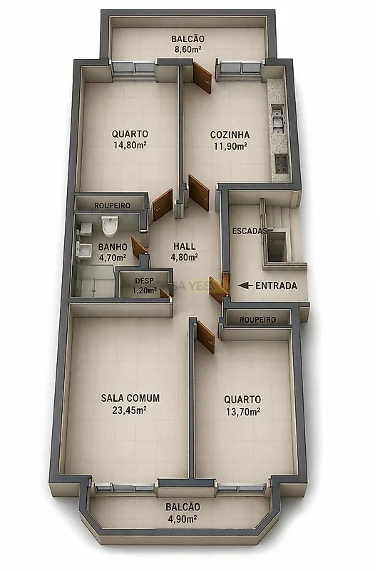 Apartamento T2 à venda em Quelfes, Olhão — foto 19
